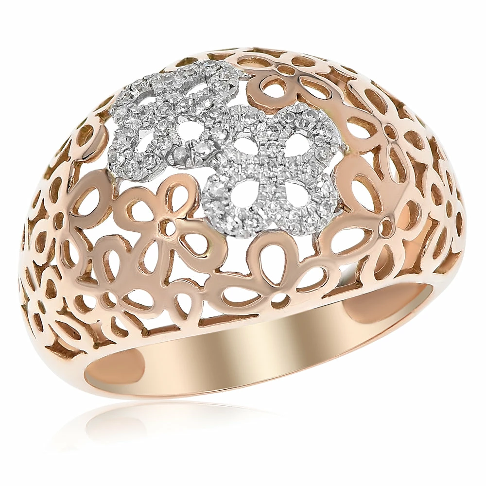 Cheap π Monary Diamond Prong Set Fashion Ring Set in 14K Rose Gold for π© women β¨