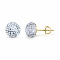 Buy ⌛ Monary 10K Yellow Gold Earrings with 0.49 ct. Diamonds for 👩 women 🎉