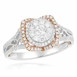 Budget 😀 Monary White Diamond Engagement Ring for 👩 women 🛒