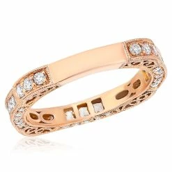 Outlet 🤩 Monary Diamond Band - Set in 14K Rose Gold for 👩 women 🛒