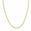 Deals 😉 Monary 14K Yellow Gold Filled 3.3MM Rope Chain with Lobster Clasp - 18 Inch for 👩 women 👏
