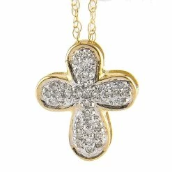 Buy 😀 Monary Pave Cross Necklace (Yg) for 👩 women 😍