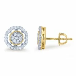 Wholesale 🧨 Monary 10K Yellow Gold Earrings with 0.26 ct. Diamonds for 👩 women 😉