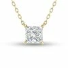 Brand new 🎁 Monary Lab Grown 1/4 CTW Floating Princess Cut Diamond Solitaire Pendant in 14K Yellow Gold for 👩 women 🔥