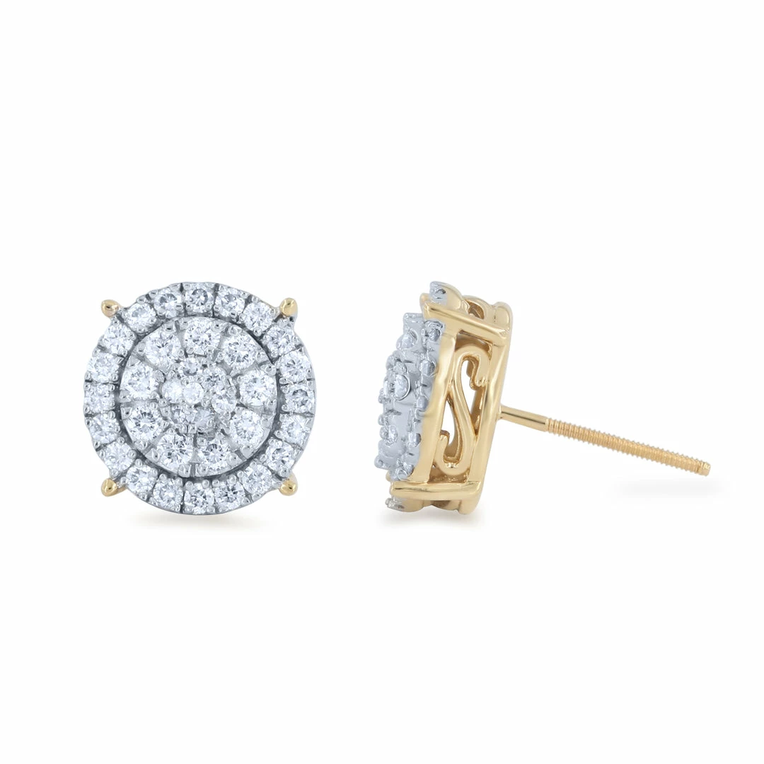 Budget β€οΈ Monary 14K Yellow Gold Earrings with 1.05 ct. Diamonds for π© women π―