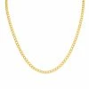 New ✨ Monary 14K Yellow Gold Filled 4.1MM Curb Link Chain with Lobster Clasp - 18 Inch for 👩 women ❤️