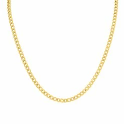 New β¨ Monary 14K Yellow Gold Filled 4.1MM Curb Link Chain with Lobster Clasp - 18 Inch for π© women β€οΈ