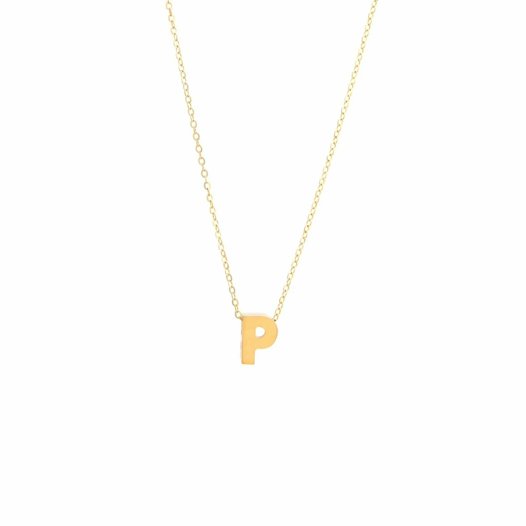 Best reviews of π₯° Monary 14k Yg Initial P With Chain for π© women π