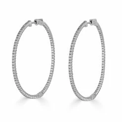 Best deal ❤️ Monary 14K White Gold Earrings with 1.56 ct. Diamonds for 👩 women 👍