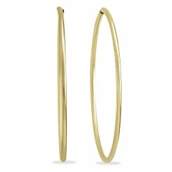Best Pirce 🥰 Monary 1 1/2 Inch Endless 14K Yellow Gold Filled Hoop Earrings for 👩 women 🔥