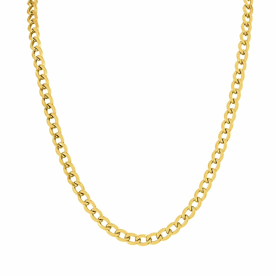 Best Sale β¨ Monary 14K Yellow Gold Filled 5.8MM Curb Link Chain with Lobster Clasp - 18 Inch for π© women π