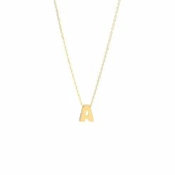 Coupon 🔥 Monary 14k Yg Initial A With Chain for 👩 women 🥰