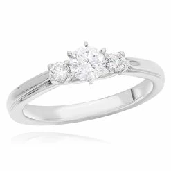 Budget 🛒 Monary White Diamond Engagement Ring for 👩 women 🌟