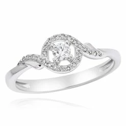 Cheap 🧨 Monary White Diamond Engagement Ring for 👩 women 🤩