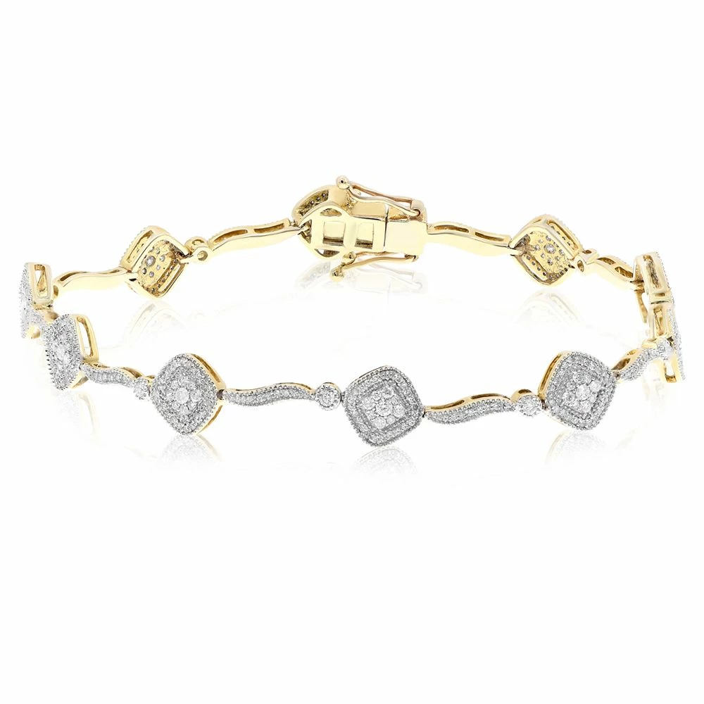 Top 10 π― Monary Diamond Bracelet - Pave Set in 14K Yellow Gold for π© women π