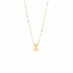 Best reviews of 👍 Monary 14k Yg Initial I W/ Diamond And Chain (16+2") for 👩 women 😉