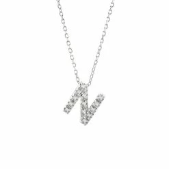 Coupon 😉 Monary Diamond Intiial Necklace (14kw) for 👩 women 🥰