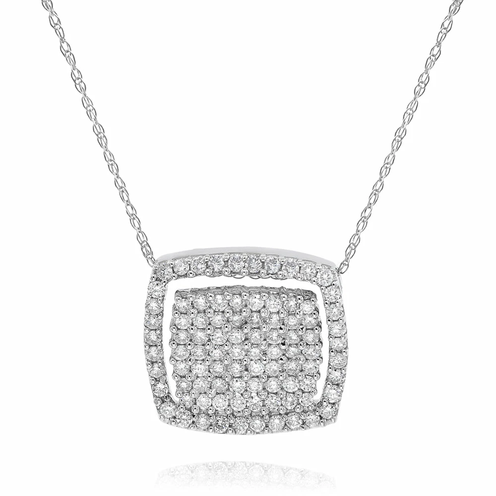 Promo β Monary Diamond Pendant Necklace Set in 18K White Gold for π© women π