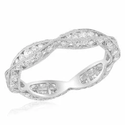 Best deal 💯 Monary Diamond Eternity Band - Set in 18K White Gold for 👩 women 😀