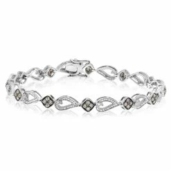 Flash Sale 🥰 Monary 1.47 ct Brown & White Diamond Bracelet for 👩 women 💯