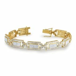 Promo 🌟 Monary 10K Yellow Gold Bracelets with 2.8 ct. Diamonds for 👩 women 🥰