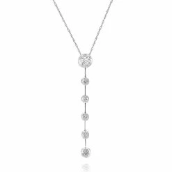 Deals ❤️ Monary White Diamond Pendant Necklace Set in 14K White Gold for 👩 women ⌛