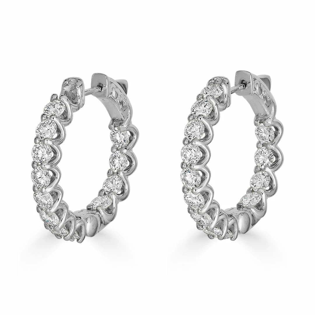Cheapest π₯° Monary 14K White Gold Earrings with 4.3 ct. Diamonds for π© women β