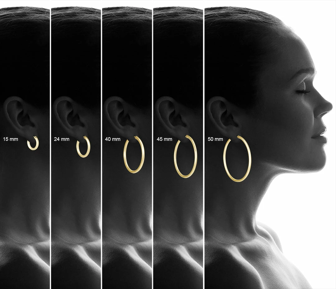 Budget π€© Monary 40MM 14K Yellow Gold Filled Endless Hoop Earrings (3mm Gauge) for π© women π - Image 4