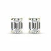 Promo 🧨 Monary Lab Grown 1 CTW Emerald Cut Solitaire Diamond Earrings in 14K Yellow Gold for 👩 women 🤩