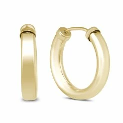 Hot Sale 🛒 Monary 15MM 14K Yellow Gold Filled Hoop Earrings (3mm Gauge) for 👩 women ✔️