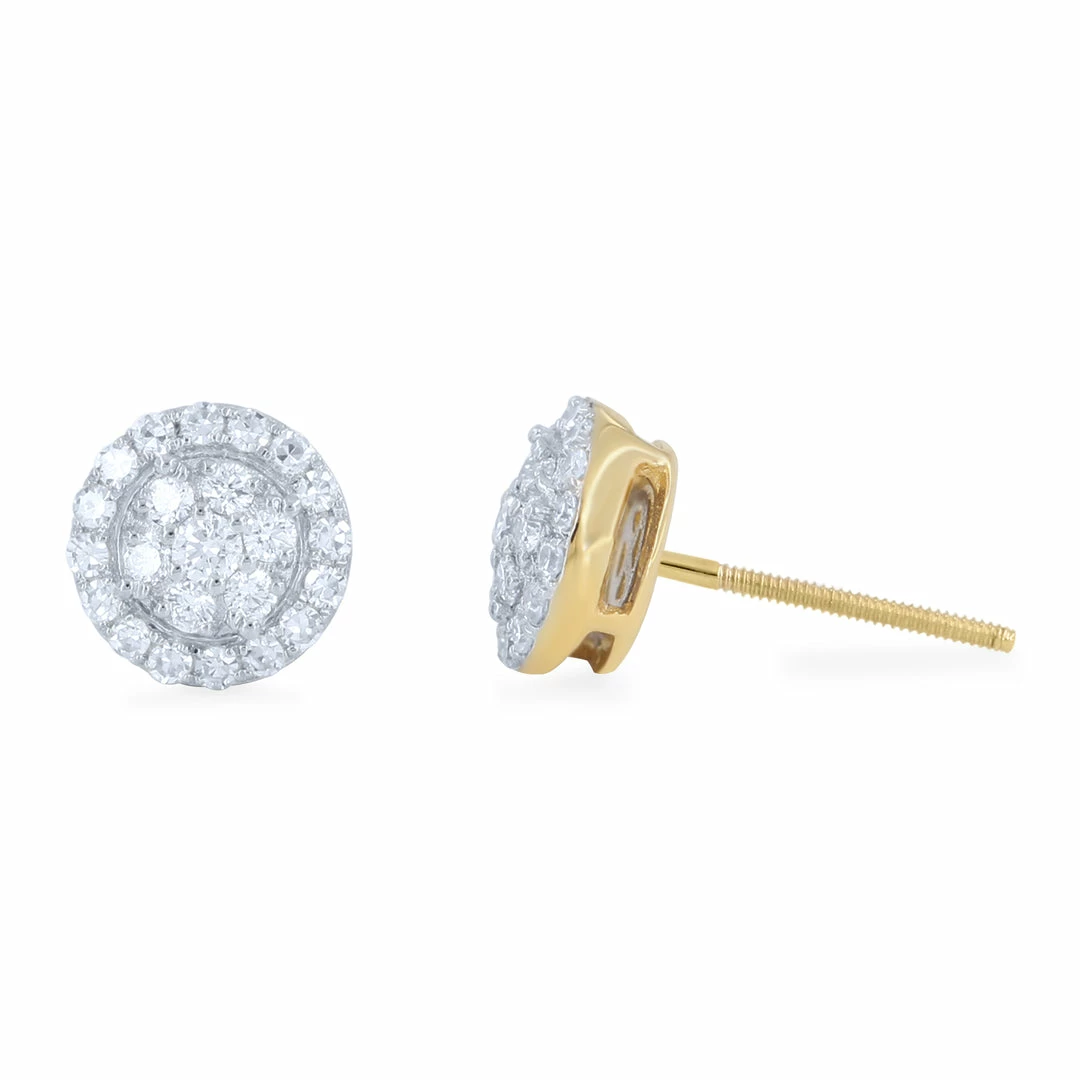 Brand new π― Monary 14K Yellow Gold Earrings with 0.4 ct. Diamonds for π© women π―