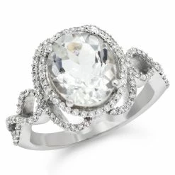 Wholesale 🎉 Monary Green Amethyst & Diamond Fashion Ring for 👩 women ⭐