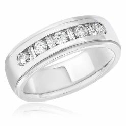 Discount 🛒 Monary Diamond Band - Set in 14K White Gold for 👩 women 💯