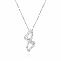 Promo ⭐ Monary White Diamond Necklace Set in 18K White Gold for 👩 women 🤩