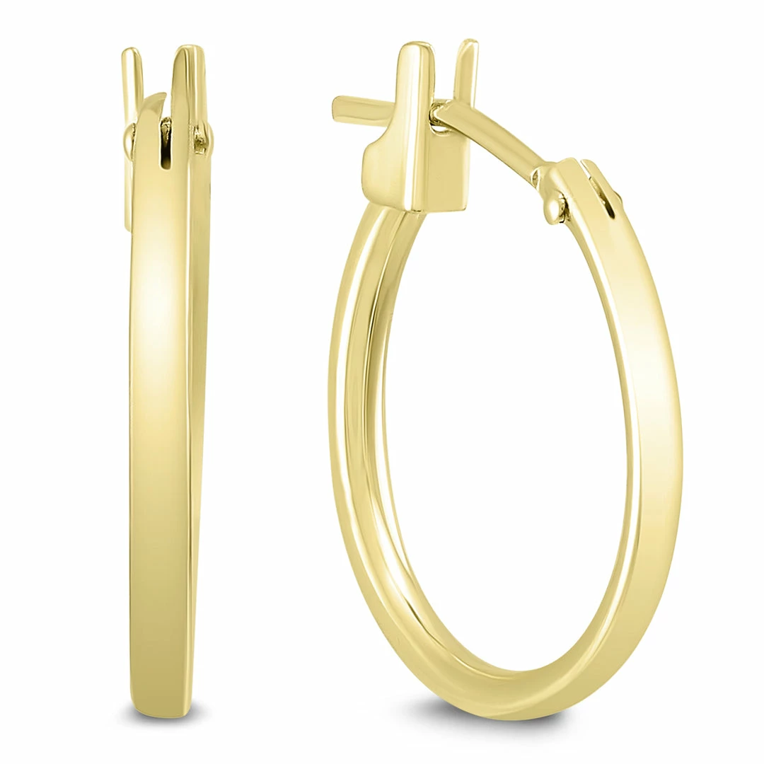 Best deal π Monary 14MM Hoop Earrings in 14K Yellow Gold for π© women π
