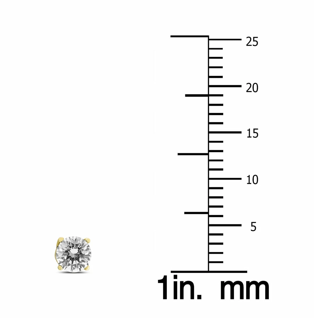 New β Monary 1/2 Carat TW Diamond Studs Screw Back Earrings in 14K Yellow Gold for π© women π - Image 2