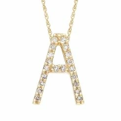 Best Sale 🤩 Monary Diamond "A" (Yg/With Chain) Initial for 👩 women 🔥