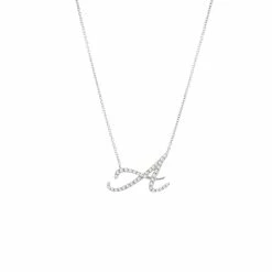 Best reviews of 👏 Monary Diamond Script Initial Necklace (Wg/ 16+2") for 👩 women ⌛