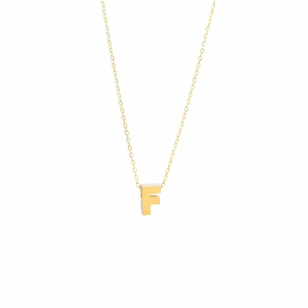 Best Sale π₯° Monary 14k Yg Initial F With Chain for π© women π