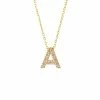 Deals 👍 Monary Diamond Intiial Necklace (14k) (16+2") for 👩 women 💯
