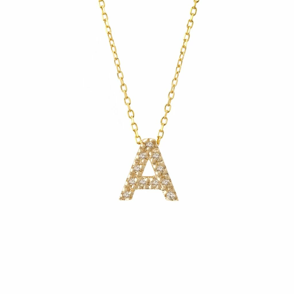 Deals π Monary Diamond Intiial Necklace (14k) (16+2") for π© women π―