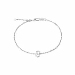 Brand new ✨ Monary Silver Diamond "S" Initial Bracelet 7+1" for 👩 women ⌛