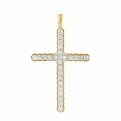 Buy 🔥 Monary 14K Yellow Gold Pendants with 1.01 ct. Diamonds for 👩 women 🧨
