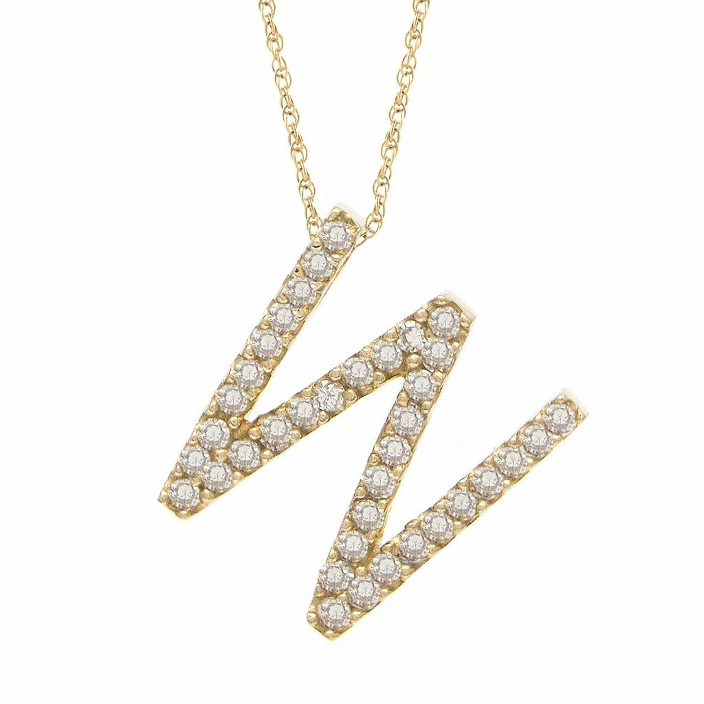 Deals β Monary Diamond "W" (Yg/With Chain) Initial for π© women βοΈ