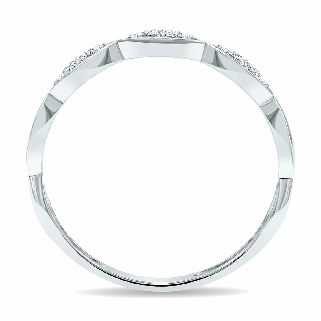 Wholesale π₯° Monary π© Women's Dainty Thin Diamond Wedding Stackable Band in 10K White Gold π₯° - Image 3