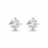 Best deal ⌛ Monary Lab Grown 3/4 CTW Round Solitaire Diamond Earrings in 14K Yellow Gold for 👩 women ✨