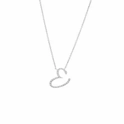 Cheap 🎁 Monary Diamond Script Initial Necklace (Wg/ 16+2") for 👩 women 🥰