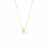 Brand new 🛒 Monary 14k Yg Initial A W/ Diamond And Chain (16+2") for 👩 women 😍