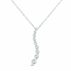 Best reviews of 👍 Monary 1/4 Carat TW Diamond Journey Pendant in 10K White Gold for 👩 women ✔️