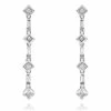 Best deal ✔️ Monary Beautiful White Diamond Drop Fashion Earrings Set in 18K White Gold for 👩 women 🌟